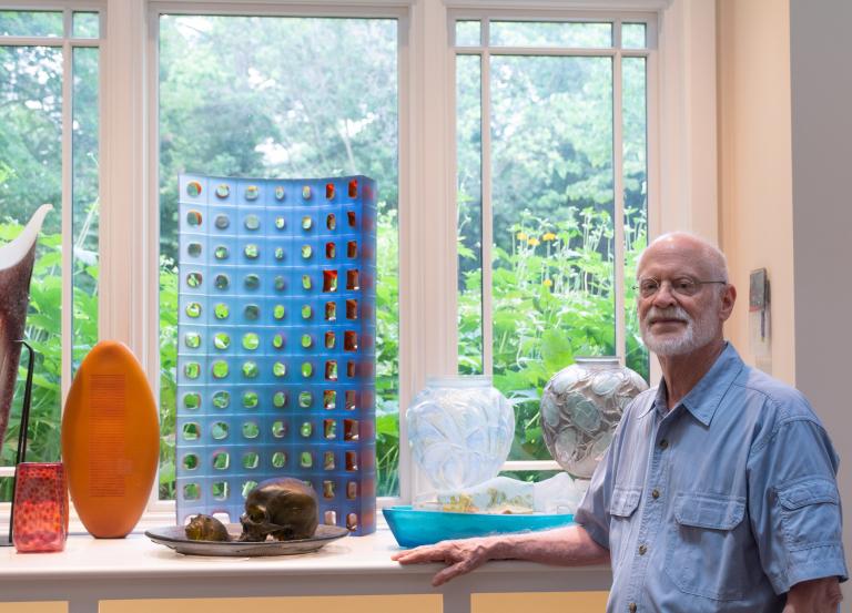 Steve Wake in his home, summer 2019. Photo by Francisco Souto.