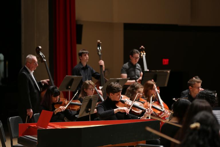 Campus Orchestra from a previous pre-covid 19 performance