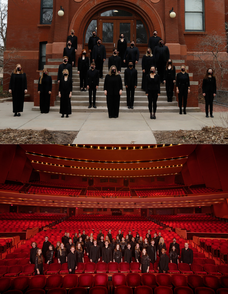 Chamber Singers (top) and University Singers