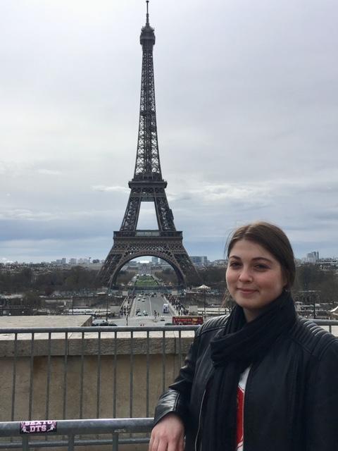 Mikayla Zulkoski in Paris, France, in the spring of 2018.