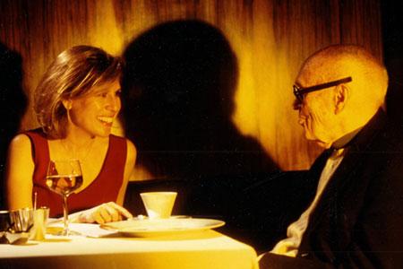 Hilary Lewis with Philip Johnson in 2002. Photo by Richard Leslie Schulman
