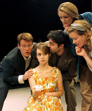 (L-R) Billy Jones, Jessie Tidball, David Michael Fox, Lucy Myrtue and Jenny Holm star in Theatrix's Melancholy Play, which will be performed at the Region V KCACTF in January.